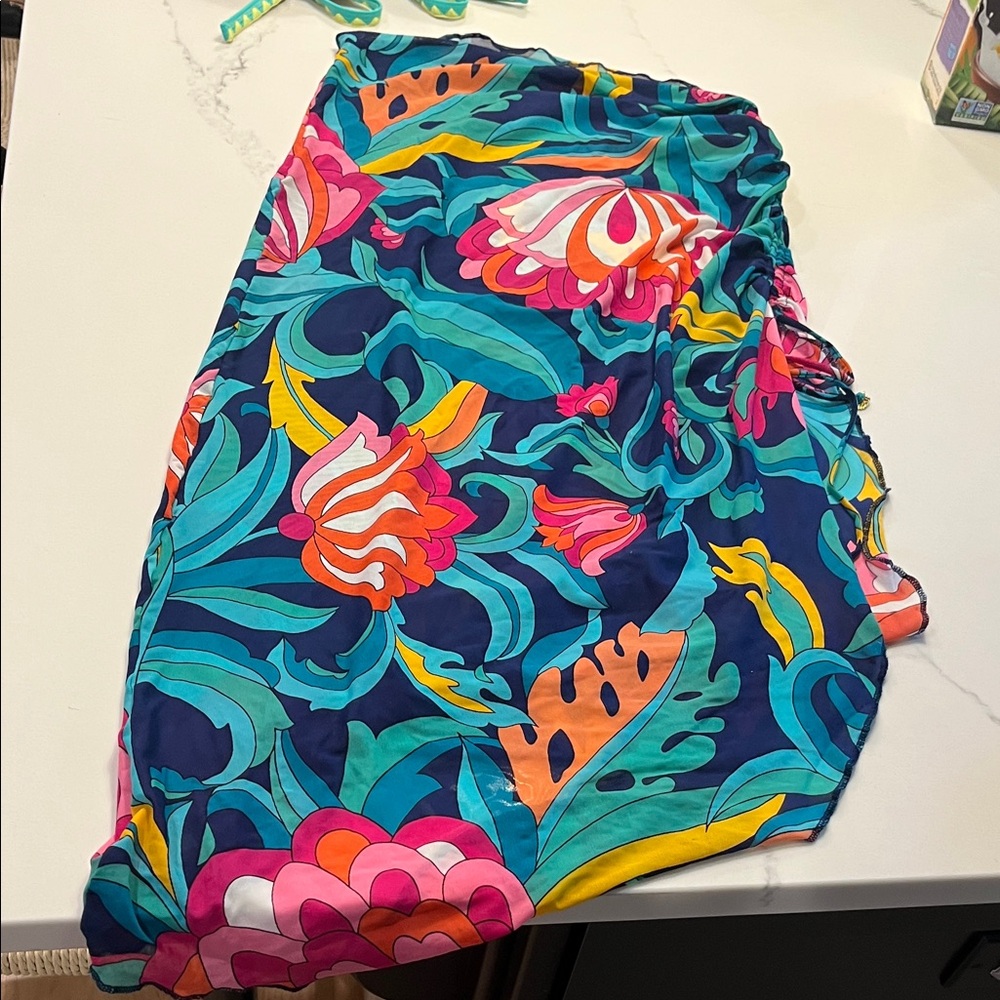 Vibrant Floral Swim Cover-Up